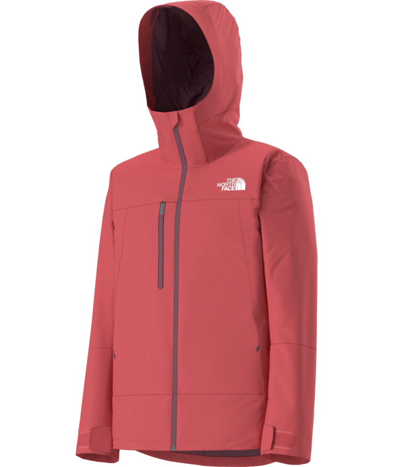 The North Face Red Hooded Zip-Chest-Pocket Jacket