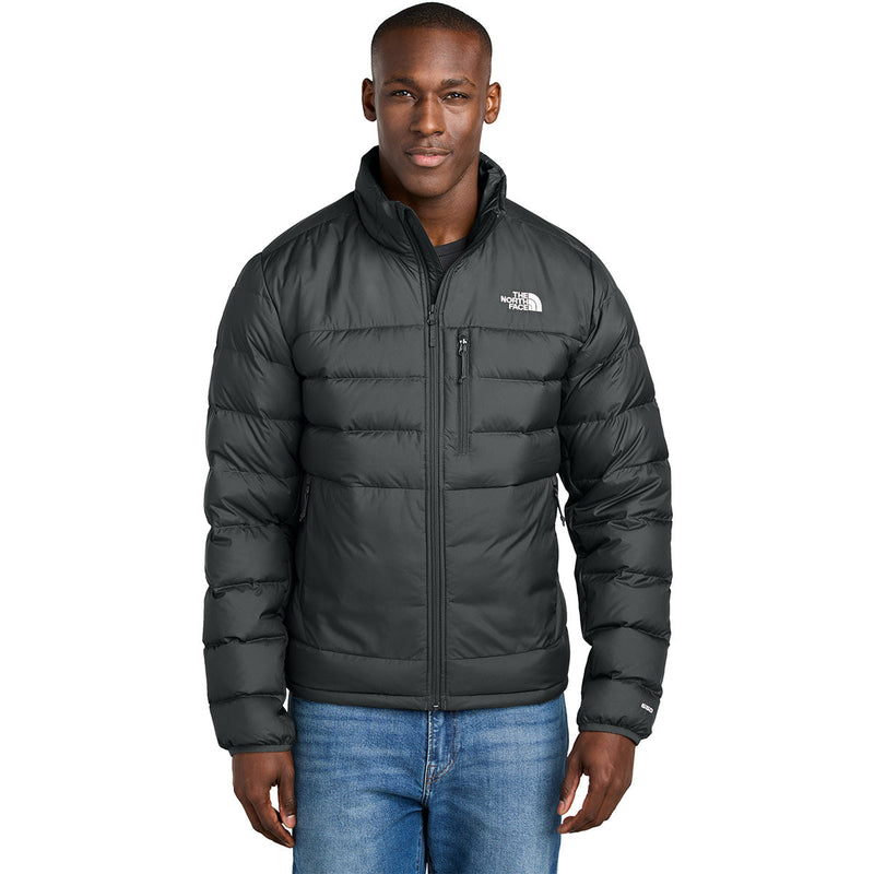 The North Face Black Zip-Chest-Pocket Puffer Jacket