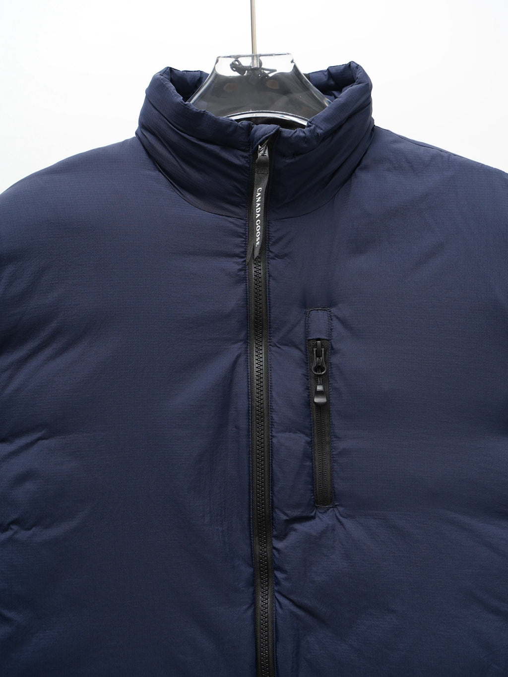 Canada Goose Navy Blue Stand-Collar Zip-Pocket Jacket