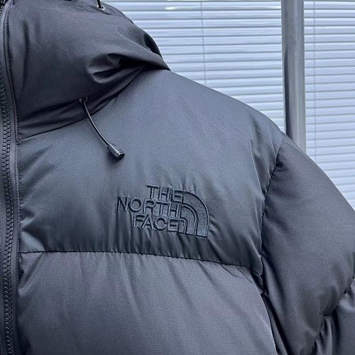 The North Face Black Tonal-Logo Hooded Puffer Jacket