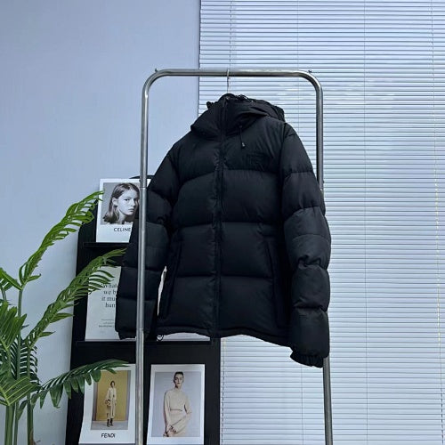 The North Face Black Tonal-Logo Hooded Puffer Jacket