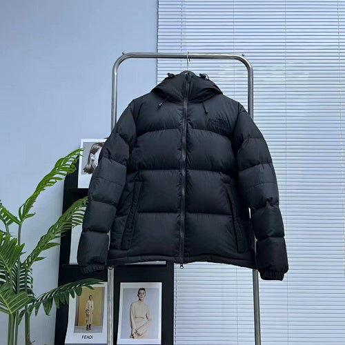 The North Face Black Tonal-Logo Hooded Puffer Jacket