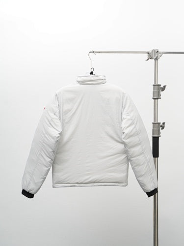 Canada Goose White Stand-Collar Zip-Pocket Jacket