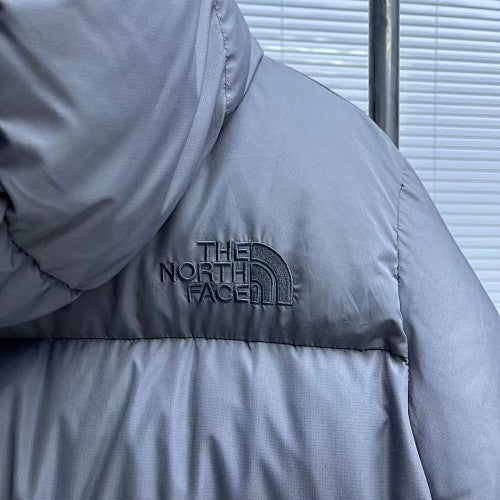 The North Face Steel Gray Hooded Puffer Jacket