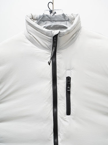 Canada Goose White Stand-Collar Zip-Pocket Jacket