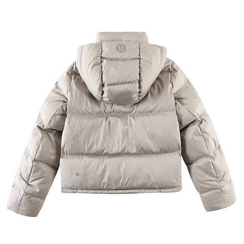 Lululemon Stone Beige Hooded Quilted Puffer Jacket