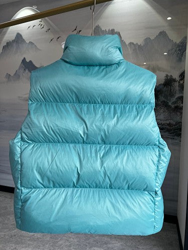 Canada Goose Turquoise Glossy Quilted Puffer Vest