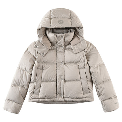 Lululemon Stone Beige Hooded Quilted Puffer Jacket
