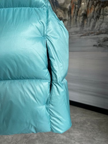 Canada Goose Turquoise Glossy Quilted Puffer Vest