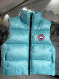 Canada Goose Turquoise Glossy Quilted Puffer Vest