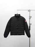 Canada Goose Black Stand-Collar Zip-Pocket Jacket