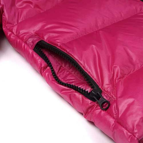 Canada Goose Hot Pink Stripe-Detail Hooded Puffer Jacket