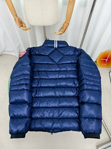 Canada Goose Navy Blue Quilted Stand-Collar Jacket