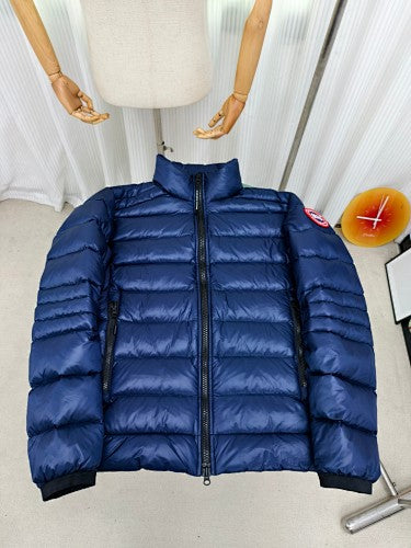 Canada Goose Navy Blue Quilted Stand-Collar Jacket