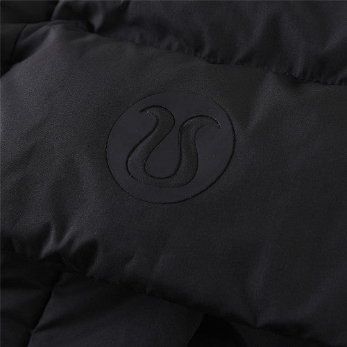 Lululemon Black Hooded Quilted Puffer Jacket