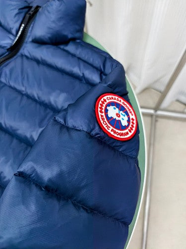 Canada Goose Navy Blue Quilted Stand-Collar Jacket