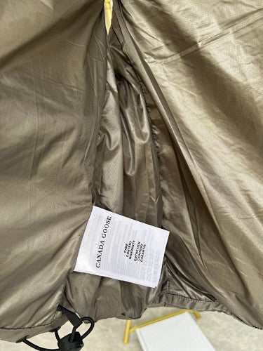Canada Goose Taupe Glossy Quilted Puffer Vest