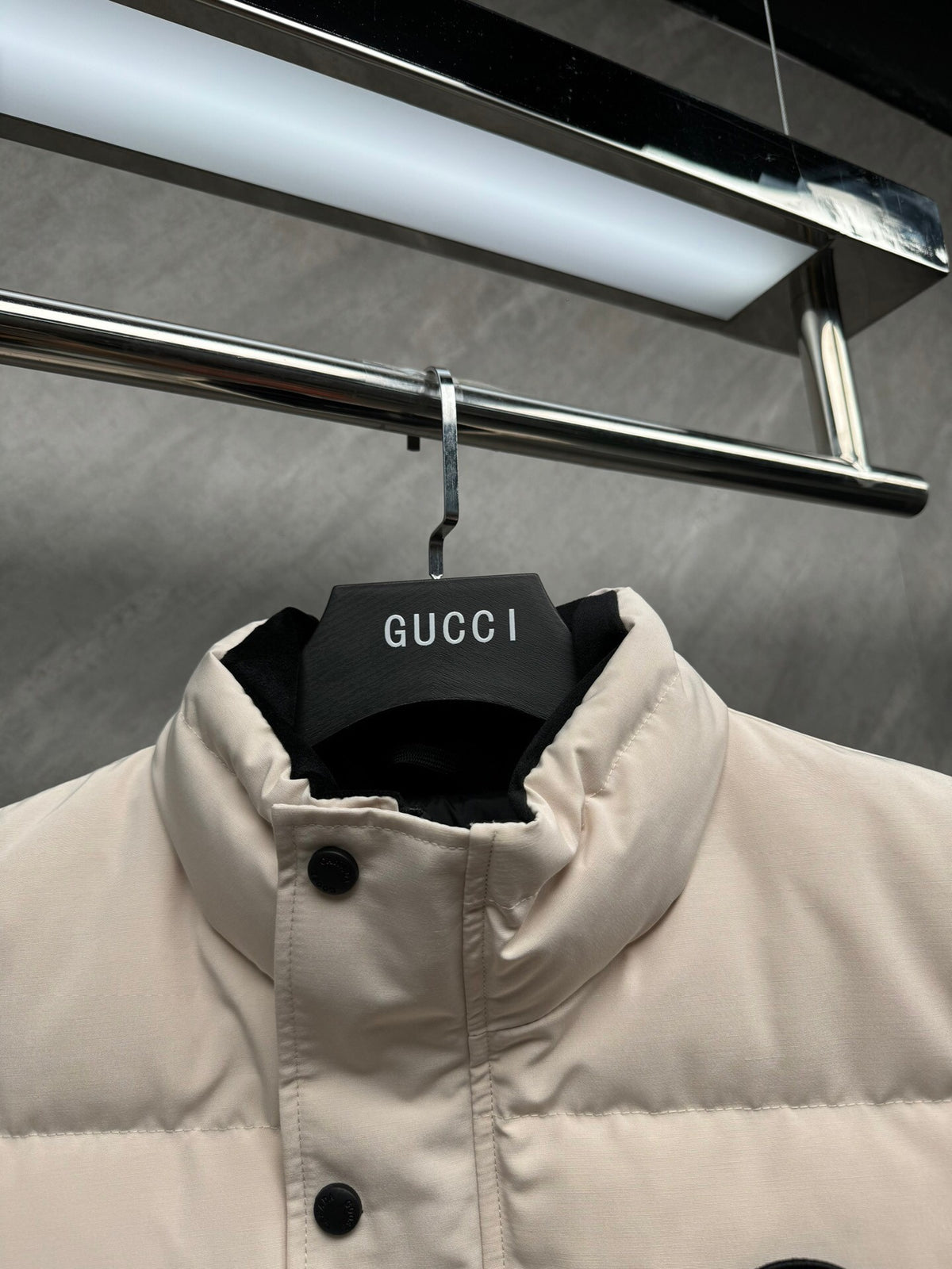 Canada Goose Ivory Matte Quilted Puffer Vest