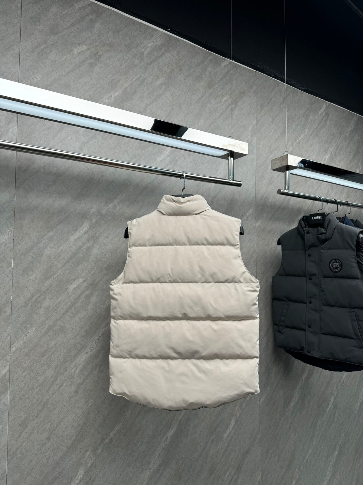 Canada Goose Ivory Matte Quilted Puffer Vest