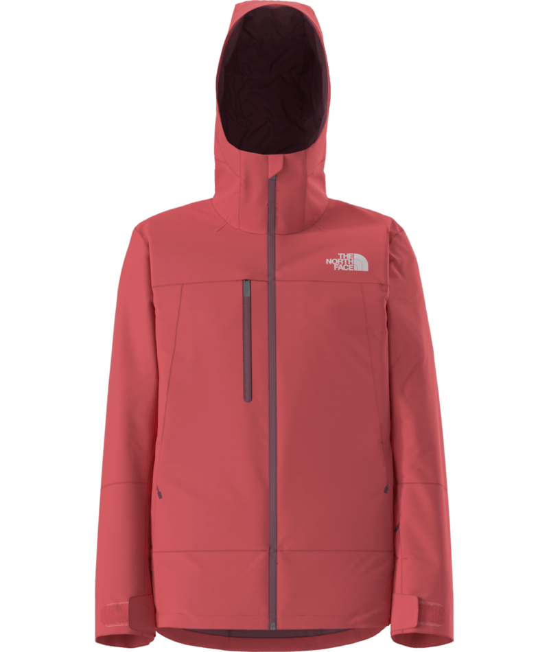 The North Face Red Hooded Zip-Chest-Pocket Jacket