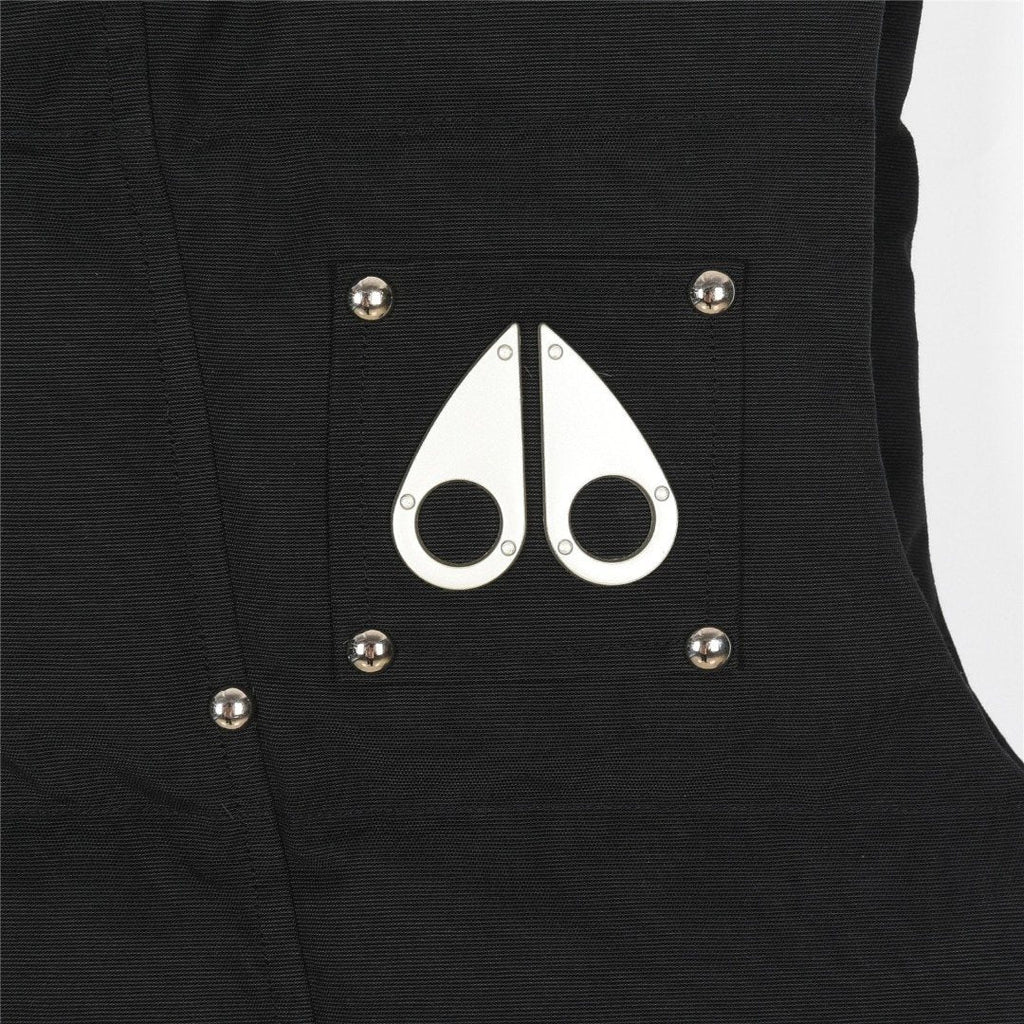 Moose Knuckles Black Studded Quilted Puffer Vest