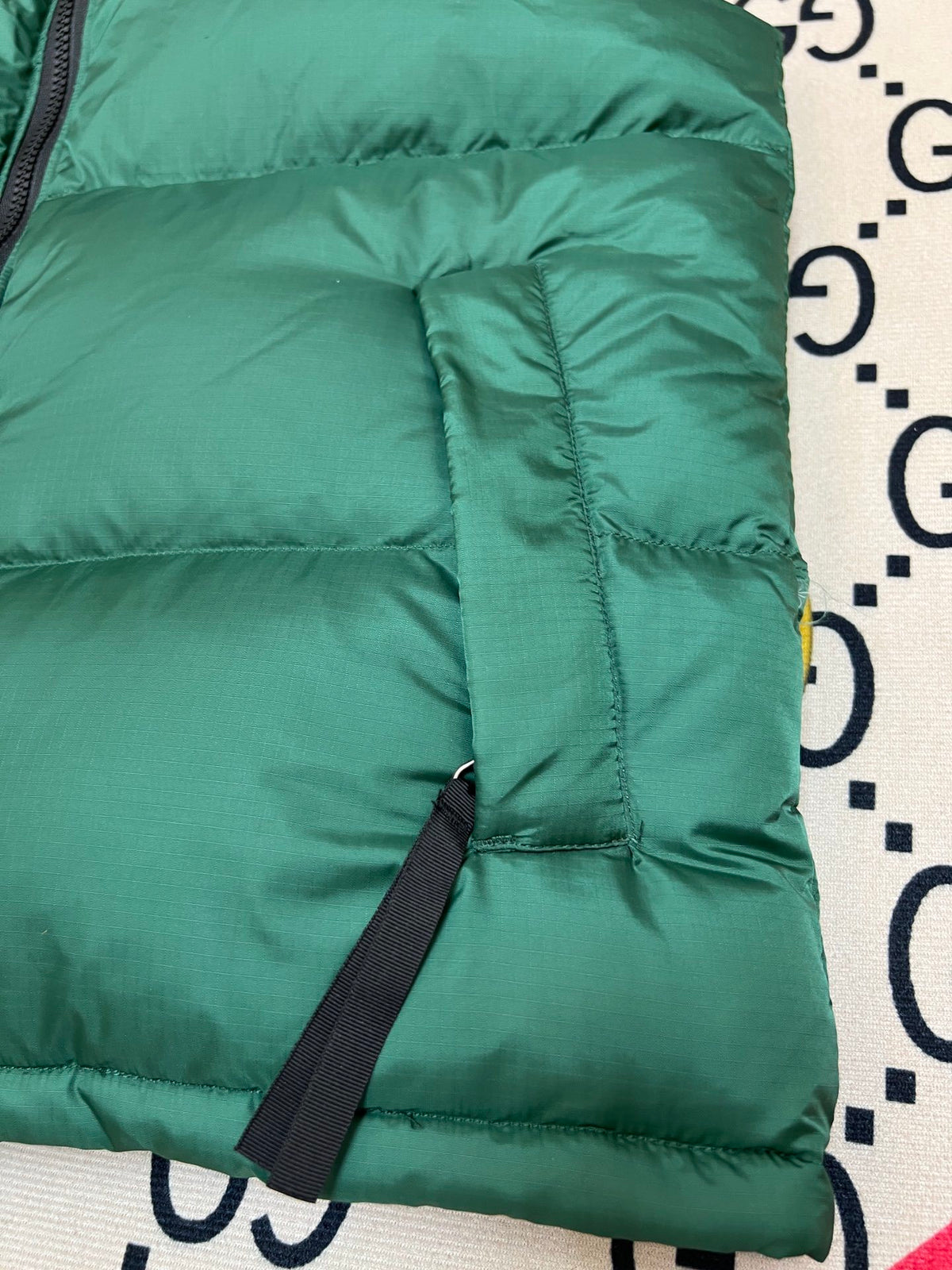 The North Face Forest Green and Black Puffer Vest