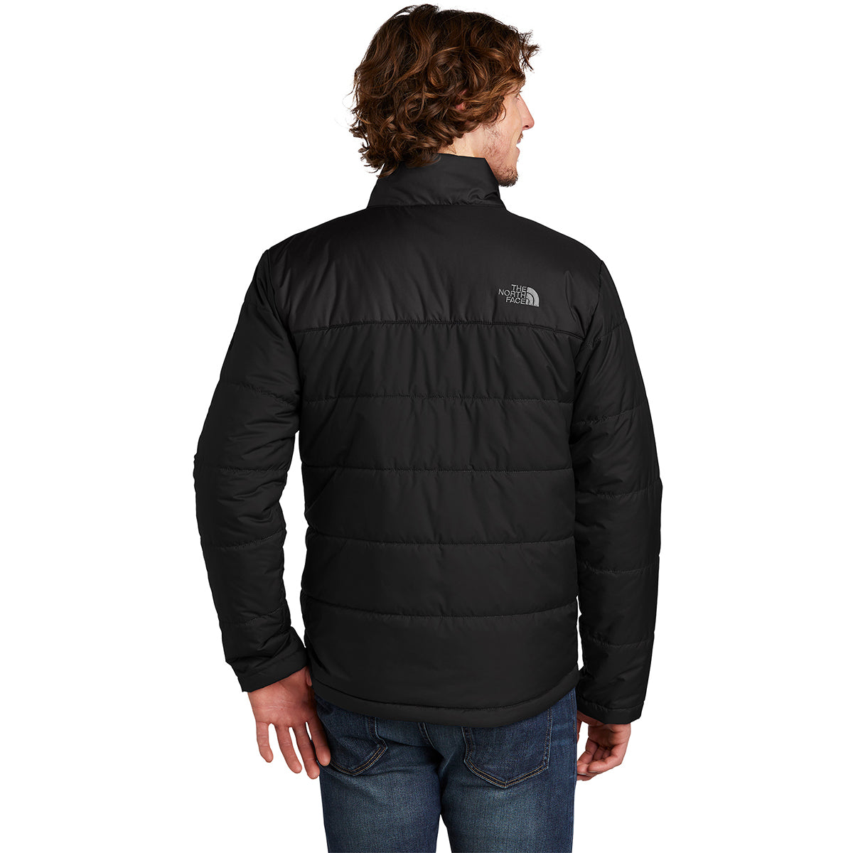 The North Face Black Quilted Stand-Collar Jacket