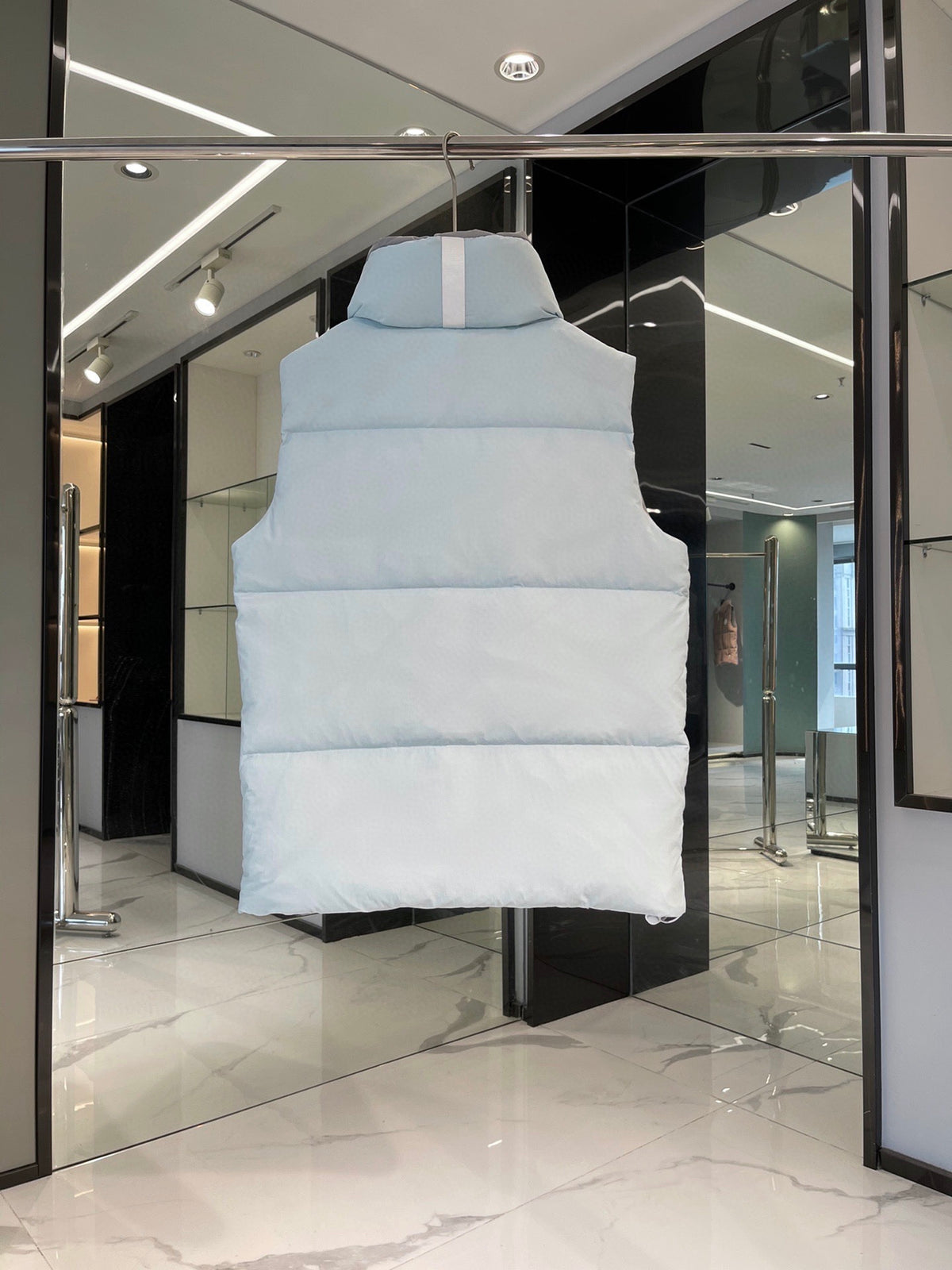 Canada Goose Ice Blue Tonal Logo Puffer Vest