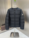 Moncler Navy Blue Quilted Zip-Up Puffer Jacket
