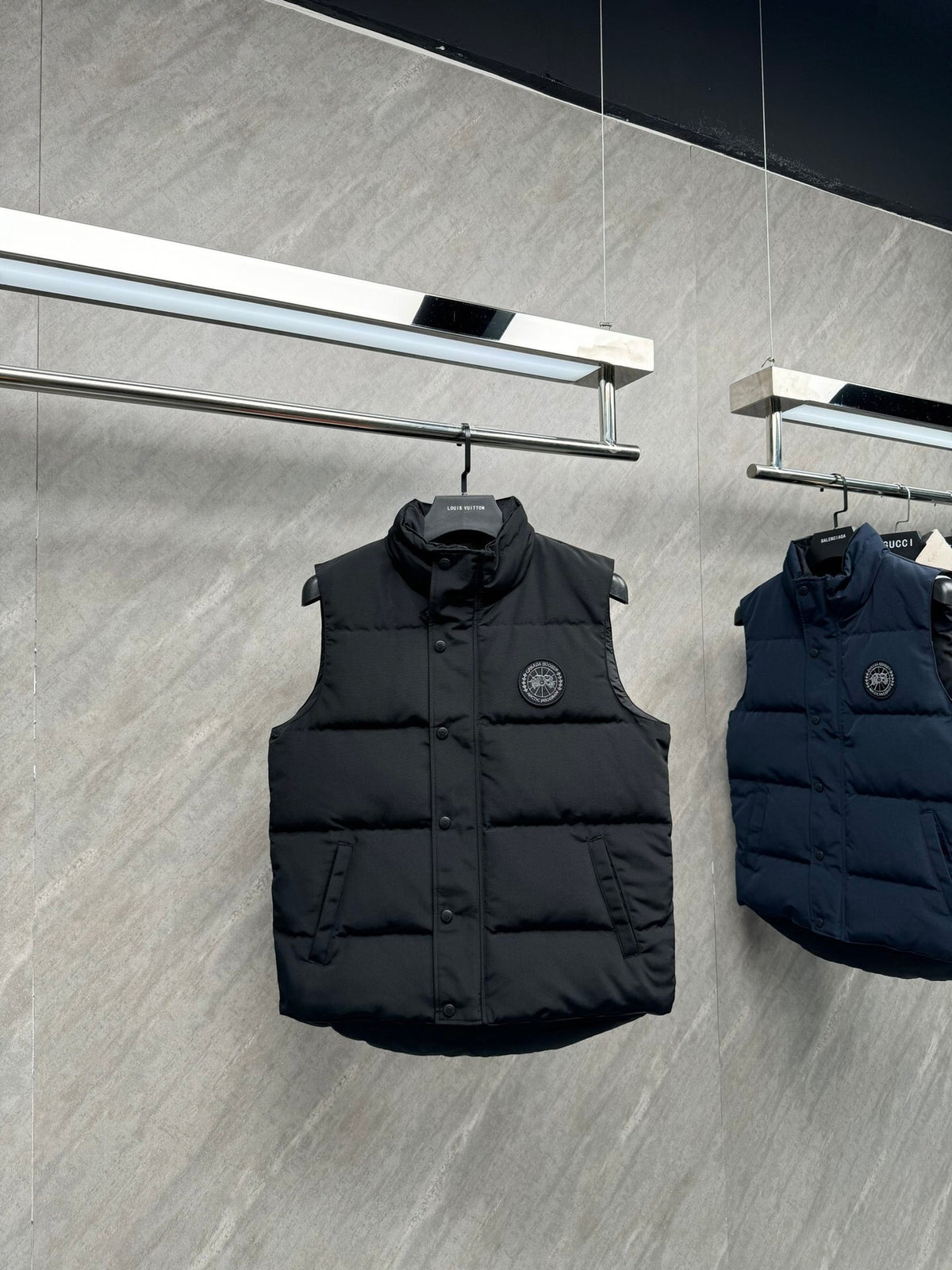 Canada Goose Black Matte Quilted Puffer Vest