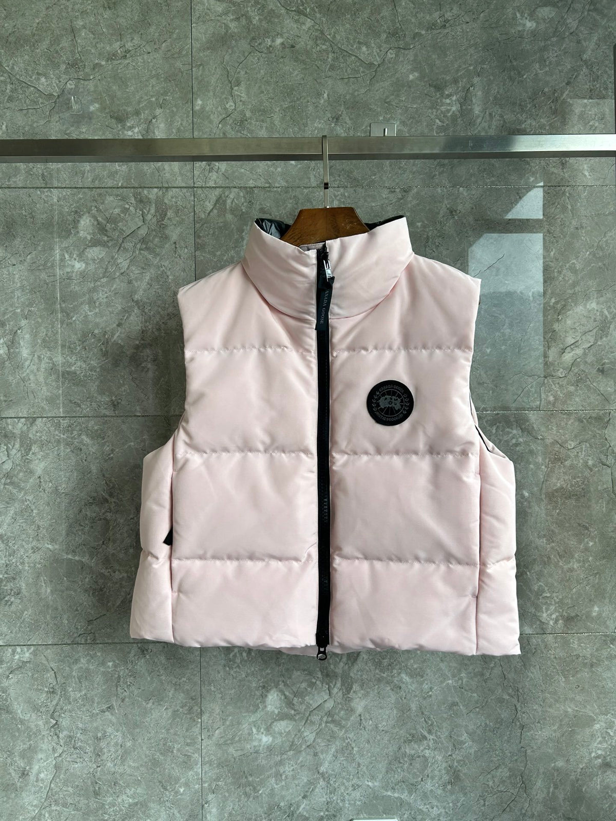 Canada Goose Pale Pink Quilted Puffer Vest