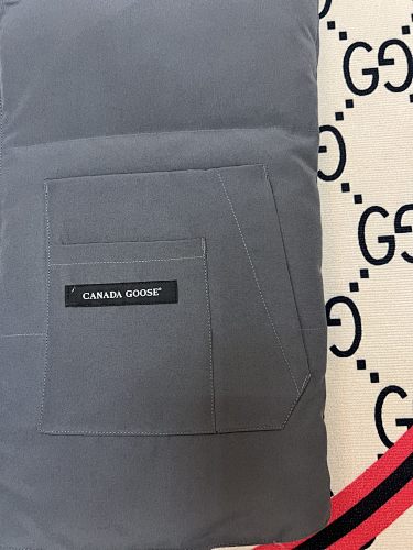 Canada Goose Gray Logo Patch Puffer Vest