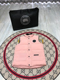 Canada Goose Blush Pink Black Badge Puffer Vest