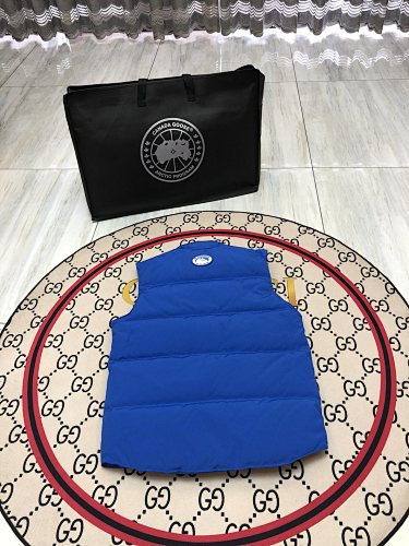 Canada Goose Royal Blue Logo Patch Puffer Vest