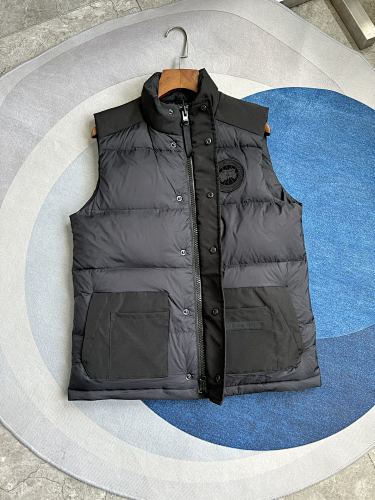 Canada Goose Black Tonal Logo Puffer Vest