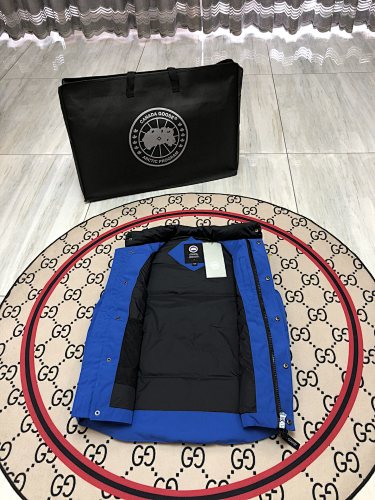 Canada Goose Royal Blue Logo Patch Puffer Vest