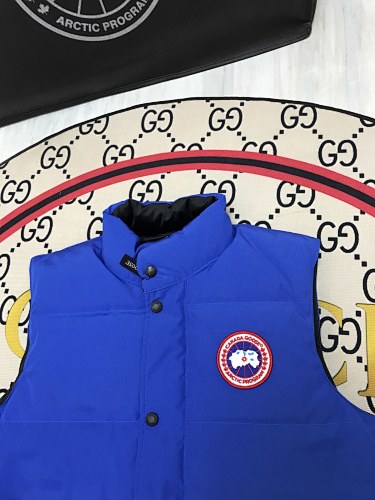 Canada Goose Royal Blue Logo Patch Puffer Vest