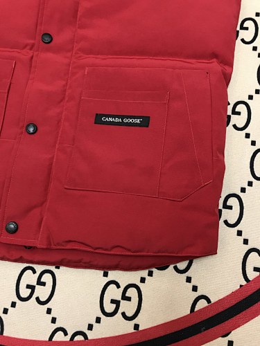 Canada Goose Red Logo Patch Puffer Vest