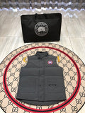 Canada Goose Gray Logo Patch Puffer Vest